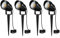 AHOTSUK 4PCS Éclairage Extérieur à Piquer COB 10W 12V IP66 Étanche Orientable Projecteur Spot Led Lampe de Jardin Éclairage pour Chemins Plantes Balcon Terrasse Hôtel Pelouse LED Lumière Blanc Chaud