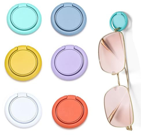 KGDUYC Présentoirs à bijoux Support de Rangement Mural pour Lunettes de Soleil, Cadre de Rangement pour Lunettes Auto-adhésif, Cadre de Lunettes de décoration Murale pour la Maison (6 pièces)