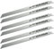 NEWURBAN 6 Stück 12 Zoll (300 mm) / 8TPI Edelstahl-Säbelsägeblätter zum Schneiden von Gefrorenem Fleisch und Knochen Lebensmitteln