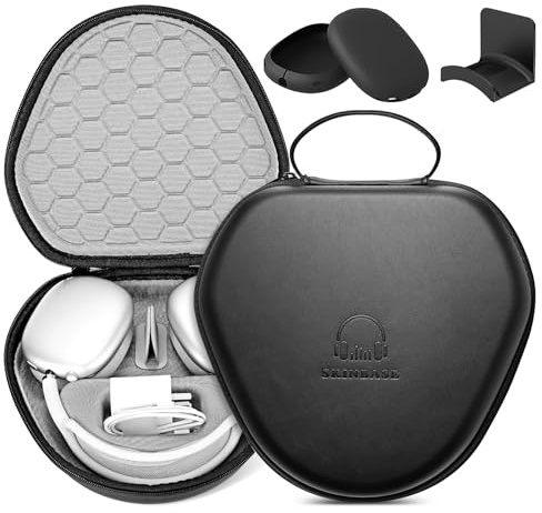 for Airpods Max Case Cover,Smart Case with Sleep Mode Made by Air pods,Compatible with Apple AirPod Max,Protective Carry Travel Cover AirPod Pro Max Cases,Headphone,Black