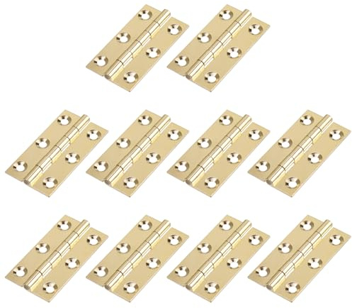 Semetall gulddörr gångjärn 10-pack 50 mm x 30 mm