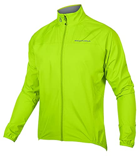 Endura Men's Xtract Cycling Jacket II | Waterproof | Breathable | Packable Jacket, Bright Yellow, S