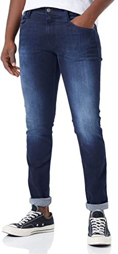 Replay men's jeans Anbass slim fit with power stretch, blue (Dark Blue 007), 32W / 36L
