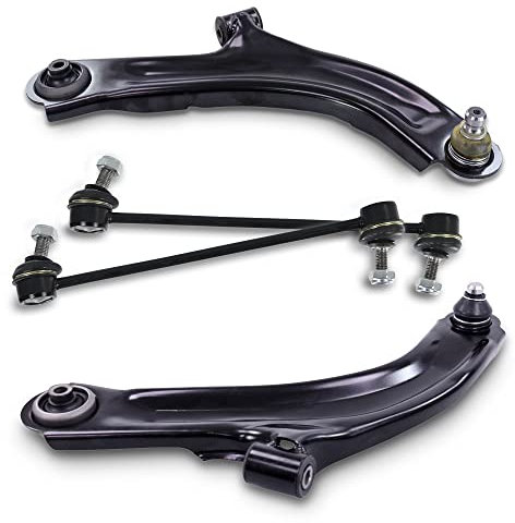 BESTPRICE 2x bras de suspension avant inférieur gauche droit, 2x barres de liaison avant Compatible avec RENAULT CLIO III (BR0/1, CR0/1), CLIO III Grandtour (KR0/1_), MODUS/GRAND MODUS (F/JP0_)