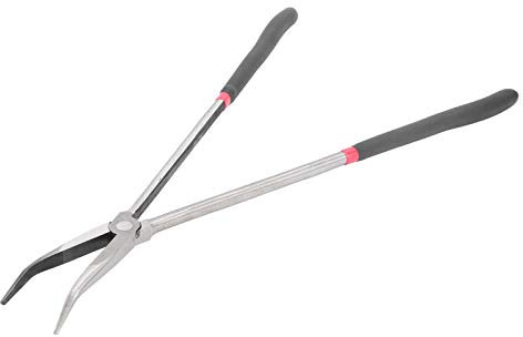 Pince à Bec Incurvé à 45 Degrés Pince à Long Manche En Acier Pince à Passe-temps Outils à Main Artisanaux 400 Mm 16 Pouces Pour L'électronique DIY Fabrication De Bijoux