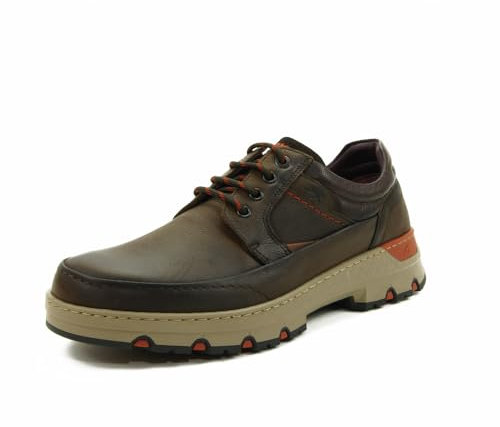 Fluchos F1843 Zapato Sport DE Piel Hombre CASTAÑA 44