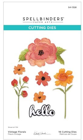 Spellbinders S4-1328 Vintage Florals Etched Dies from The from The Garden Collection by Wendy Vecchi