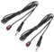 QUARKZMAN IR Infrarot Sender Sensor Empfänger,Verlängerung Kabel 11.5 Fuß Länge 1.5mm Buchse Einzel Braun Kopf Pack von 2