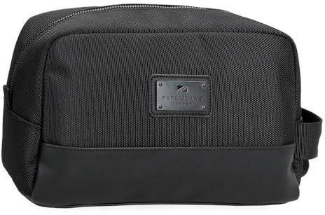 Pepe Jeans Blackmore Nececer Adattabile Nero 25 x 15 x 12 cm Poliestere con dettagli in pelle sintetica 4,5 L by Joumma Bags, Nero, Taglia unica, Necessità adattabile