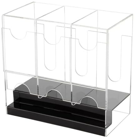 Booster Pack Distributeur de cartes – Boîte de rangement à 3 emplacements pour cartes de collection | Distributeur de cartes pour étagère de bureau à domicile ou bureau