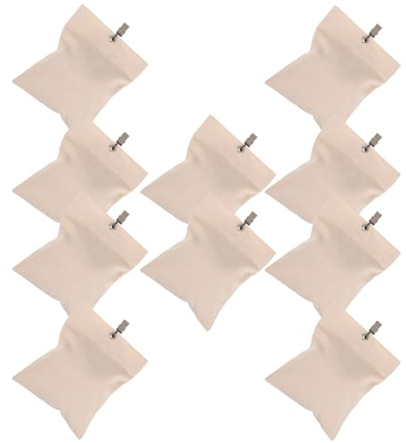 Sewroro Bolsa de 10 Pesas para Cortinas de Exterior Clips Contrapesos Impermeables para Cortinas de Ventana Bloques Lastrados para Cenadores y Patios al Aire Libre Resistentes y