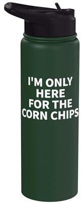 Vêtements de copeaux de maïs - Design amusant et mignon pour amoureux des frites Stainless Steel Insulated Water Bottle