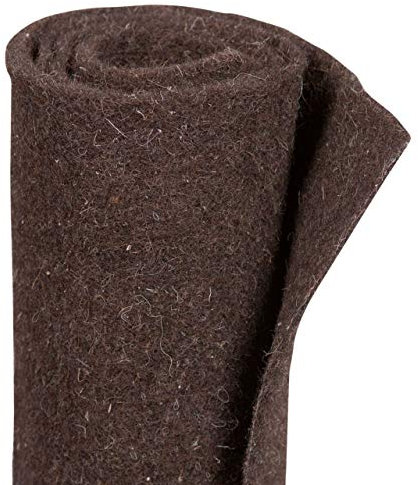 AFP Schafwollmatte Winterschutz Pflanzen, DKL.-braun, 50 x 150 cm/reines Naturmaterial/Stammschutz Bäume/Frostschutz Kübelpflanzen/Deko / 2 Jutesäckchen gratis