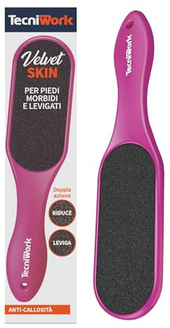 Velvet Skin - La raspa maxiformato per piedi soffici e levigati, naturalmente morbidi Fuxia 1 pz