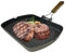 NAMAI - Grillpfanne Induktion - Klappgriff platzsparend - 36 cm x 24 cm - Antihaftbeschichtet - Spülmaschinengeeignet - Aluminium-Druckguss (Induktionsgrill)