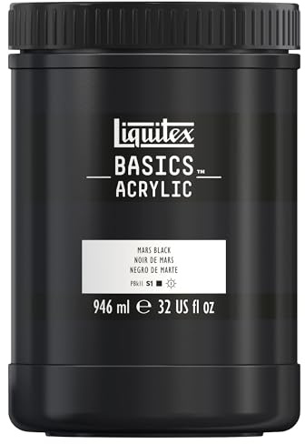 Liquitex Basics Acrylique Pot 946 ml Noir De Mars ROW