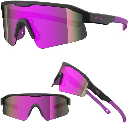 ER00 Eazyrun Lunettes de soleil polarisées petites pour femmes et jeunes, idéales pour le cyclisme, la course à pied, le VTT, le baseball, le softball, le padel, le beach-volley F2