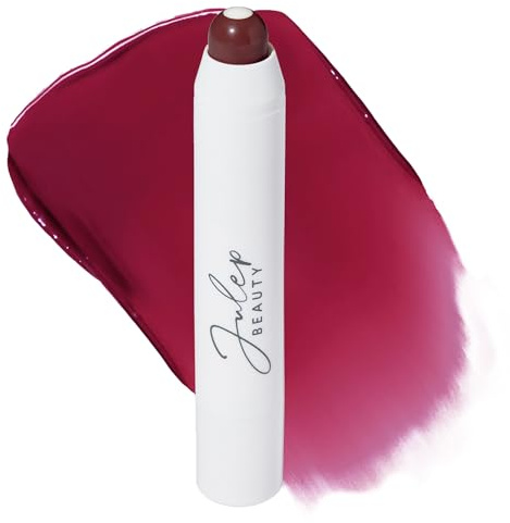 Julep It's Balm Full Coverage Lip Crayon (Black Cherry) Hydrating, Nourishing Lip Colour - Smooth, Highly Pigmented, Semi-Gloss Finish - Buildable Lipstick with Nourishing Vitamin E Lip Balm Core