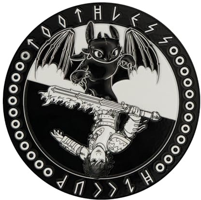 FaNaTtik How to Train Your Dragon Limited Edition Collectible Metal Medallion and Display Stand