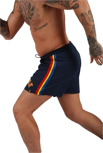 Kronk - War Boxing Shorts - Navy - Premium Athletic Training & Sparring Gear for Men - Lightweight Performance Fight Shorts with Adjustable Waist - Ideal for Boxing, and Fitness Workouts