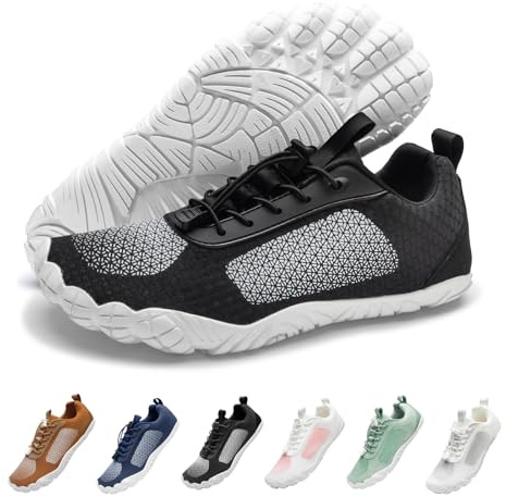 CJROSM Hiking Cloud-Like Barefoot Shoes Women Men Footwear,Minimalist Trail Running Shoe for women,Wide Toe Box Zero Drop Slight Arch-Support Breathable Walking Shoes,Non-Slip Flexible Gym Workout Shoes