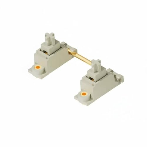 Moyeetings Mekaniskt tangentbordsstabilisatorset med automatisk kompenserande elastisk struktur med skruv-i PCB-kablar och PTFE-dynor. 2 mm till 1,6 mm PCB-kompatibilitet lämplig, krämvit, inte smidd