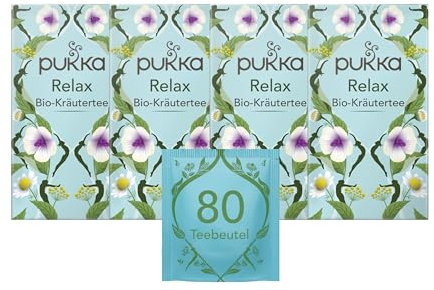 Pukka | Bio-Kräutertee Relax | Kamille, Kardamom und Fenchel | 4 x 20 Teebeutel