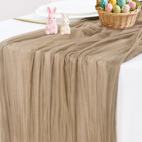 Cheesecloth Table Runner Fall Boho Wedding Birthday Party Home Decor