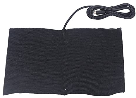 Fafeicy Almohadilla Calefactora Eléctrica USB DC5V 60 ℃, Almohadilla Calefactora Eléctrica Plegable de Fibra de Carbono de 15X20 Cm, para Calentar los Hombros, el Cuello Y la Cintura