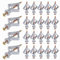 Mynoozi 200 Pièces Fixations pour Plaques de Plâtre (100 Chevilles + 100 Vis), Chevilles pour Plaque de Plâtre et Vis, Fixations Murales Creuses pour Installation Murale en Plaque de Plâtre