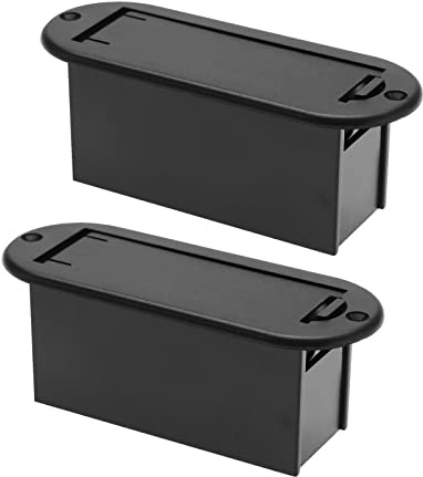 2 st batterifack 9 V aktiv gitarr pickup batteripaket 9-volt batterilåda fodral gitarrtillbehör 81 x 29 x 30 mm stil B