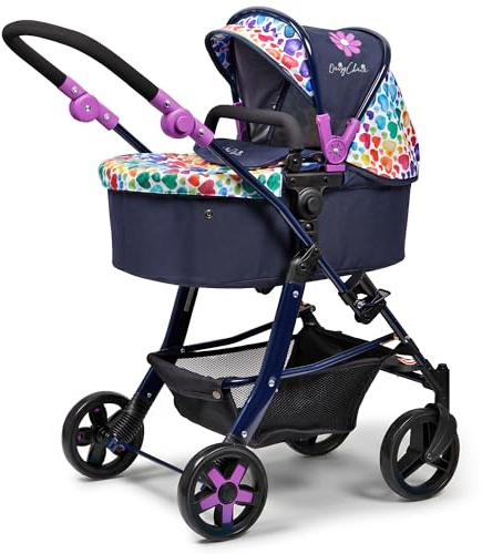 Daisy Chain Connect 5 in 1 Dolls Pram – (Rainbow Hearts)