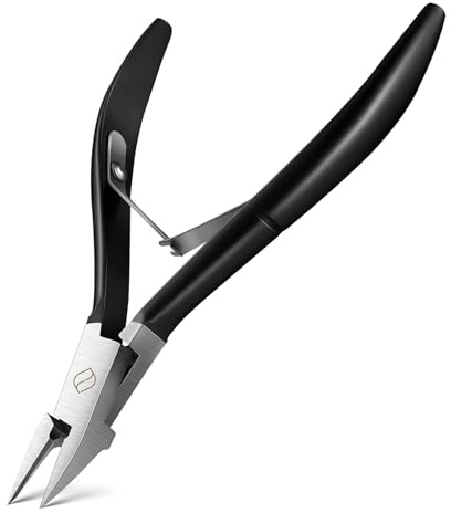 FERYES Ingrown Toenail Clippers Straight Blade Toe Nail Clippers for Thick Nails for Seniors, Stainless Steel Nail Clippers for Thick Toenails - Ultra-Slim 16mm Blade Fingernail Clippers