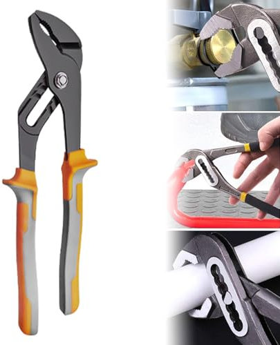 Wasserrohrzangen,Rohrzange,Zange,200mm,klein,7 Verstellbares mit Rutschhemmend Griffe, Kohlenstoffstahl, für Klempnerarbeiten, Autoreparaturen, Heizungsreparaturen
