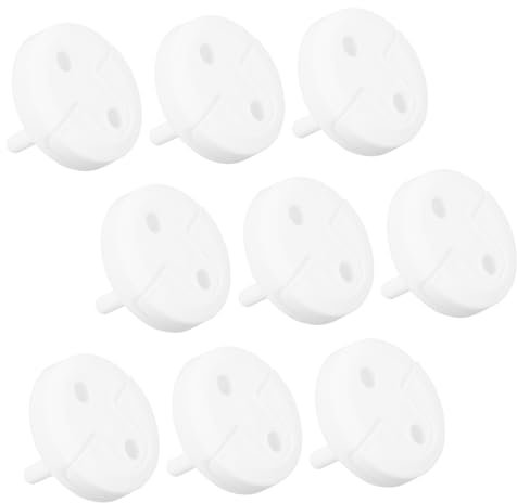 Toyvian 10piezas Cubierta Protectora De De Corriente Prueba De Bebés Protectores De Enchufes Eléctricos Para Seguridad Infantil Uso Hogares Pequeños