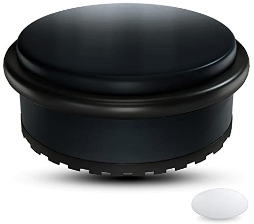 SilverRack Edelstahl Stopper [1 Stück] + 1 zusätzlicher Wandanschlag - Premium Türstopper ohne Bohren 1,1 kg - Türstopper