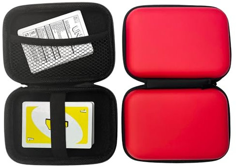 KAGUOl Aufbewahrungsbox, 2 Stück, für Spielkarten, Kartenspiele, schützt Karten vor Feuchtigkeit und Staub, Geschenk für Jungen oder Mädchen, 14 x 10 x 4 cm