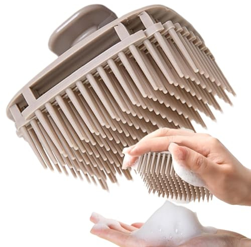 Cepillo de champú masajeador de cuero cabelludo para el cabello, cepillo manual de masaje para el cuero cabelludo, cerdas suaves, cepillo cuadrado para el cuidado del cuero cabelludo, limpiador de