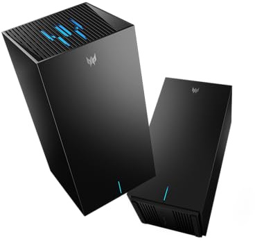 Acer Predator Connect X7 5G CPE - Wireless Router - WWAN 2-Port-Switch - 802,11be, 1GbE, 2,5GbE - Wi-Fi 7 - Multi-Band - 4G, 5G (FF.G2PTA.001)