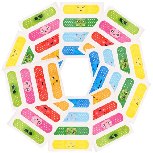 PAMINGONO Apósitos Adhesivos para Heridas Infantiles Diseños de Dibujos Animados Impermeables y Transpirables Elásticos y Cómodos Paquete de 40 Unidades para Uso Diario y Viajes