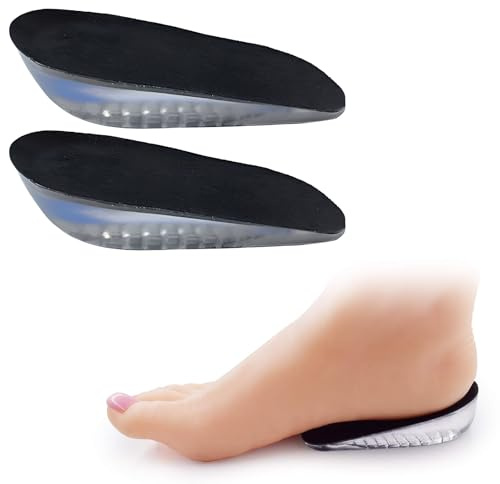 TEOZBLU 1 Coppia Talloniera in Silicone Sviluppata 1,5cm | Invisibile Autocollante | Cuscinetto Gel Antidolorifico per Tallone | Per Uomini Donne Tutti i Tipi di Scarpe