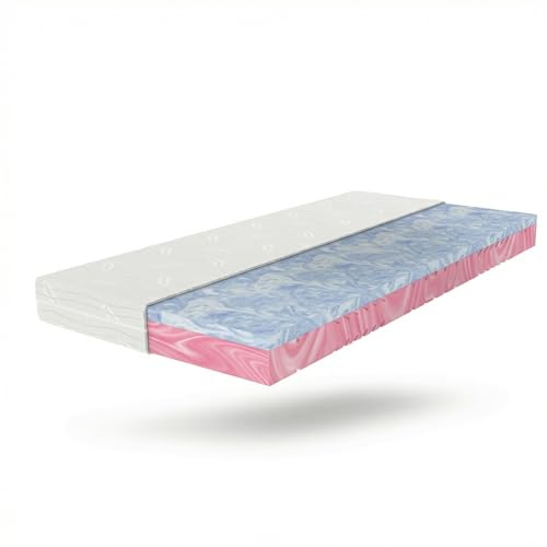Mister Sandman Matelas Hybride 90x200 cm H2/H3, 7 Zones Mousse Froide & Gel, 22 cm, Respirant, Housse Lyocell Lavable, Réversible