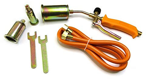 FAST WORLD SHOPPING ® Brûleur décapant à gaz Chalumeau Fer à souder avec embouts interchangeables