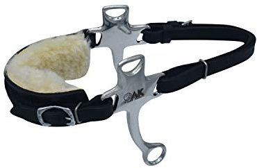 AK Hackamore Mors d'équitation en laine d'agneau Horse Bits AKRS-2640 (Argenté, Standard (un))