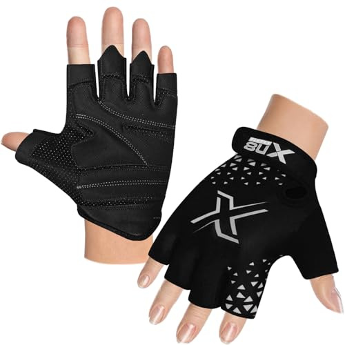 Xn8 Fitness Handschuhe Trainingshandschuhe sporthandschuhe Gewichtheber Handschuhe Fahrradhandschuhe für Damen und Herren Gewichtheben Krafttraining Bodybuilding Kraftsport Training