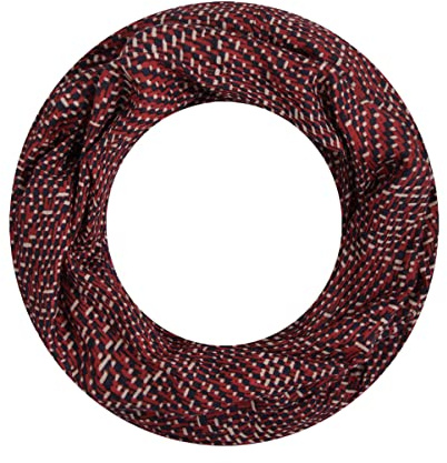 Majea Loop Schal Damen Schlauchschal Halstuch schmaler Loopschal (880050) (rot 1)