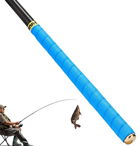 Raxove Avvolgi Canna da Pesca - Manico Elastico Antiscivolo Avvolgente, Impugnatura per Canna da Pesca | Nastro Adesivo Multiuso da 4,92 Piedi per canne da Pesca, Tennis, Badminton, Attrezzature