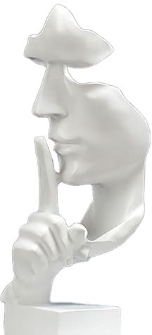 Tissting Statua del Pensatore, Scultura Astratta Moderna in Poliresina con Design Creativo, Dimensione 27 cm * 10 cm, Figura Vivida e Decorativa per Soggiorno, Studio, Ufficio