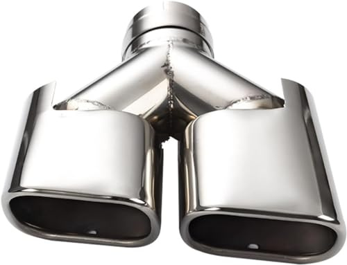 GwwEi6 Terminale Scarico Auto per Audi A4 B8 A5 Q5 A3 8V 8P A1,Tubo Terminale Scarico Posteriore in Acciaio Inossidabile Marmitta Tubi finali Auto,B/LHD.