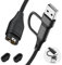 Jurqqer USB C Charger for Garmin Watch Charging Cable [2-in-1][1M/3.3FT] Fast Charging Cord for Fenix 5 5S 5X Plus 6 6S 6X Pro 7 7S 7X,Forerunner 745 935 945 45 45S 245 Music,Instinct,Approach S10 S40
